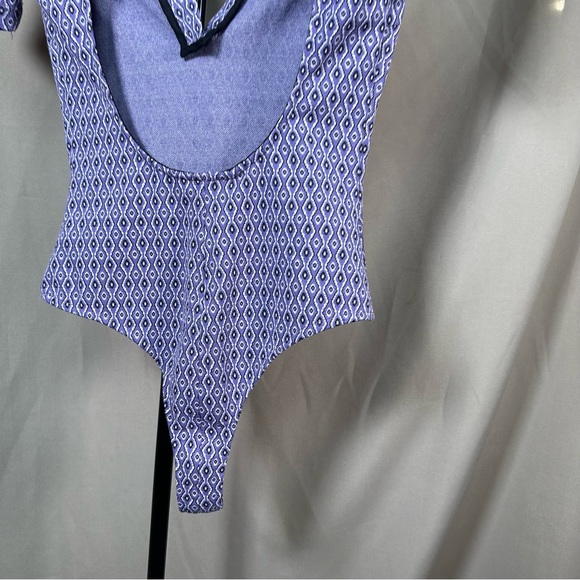 Zara Purple, Grey Printed Open Back Jumpsuit Size XS NWOT - Picture 8 of 14